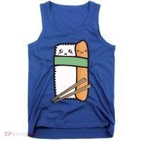 Tuna Sushi Hug Gift Kawaii Japanese Sushi Lover Cool Gift Tank Top thumb 0
