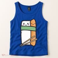 Tuna Sushi Hug Gift Kawaii Japanese Sushi Lover Cool Gift Tank Top thumb 2