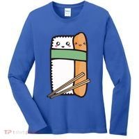 Tuna Sushi Hug Gift Kawaii Japanese Sushi Lover Cool Gift Women's Long Sleeve Shirt thumb 0