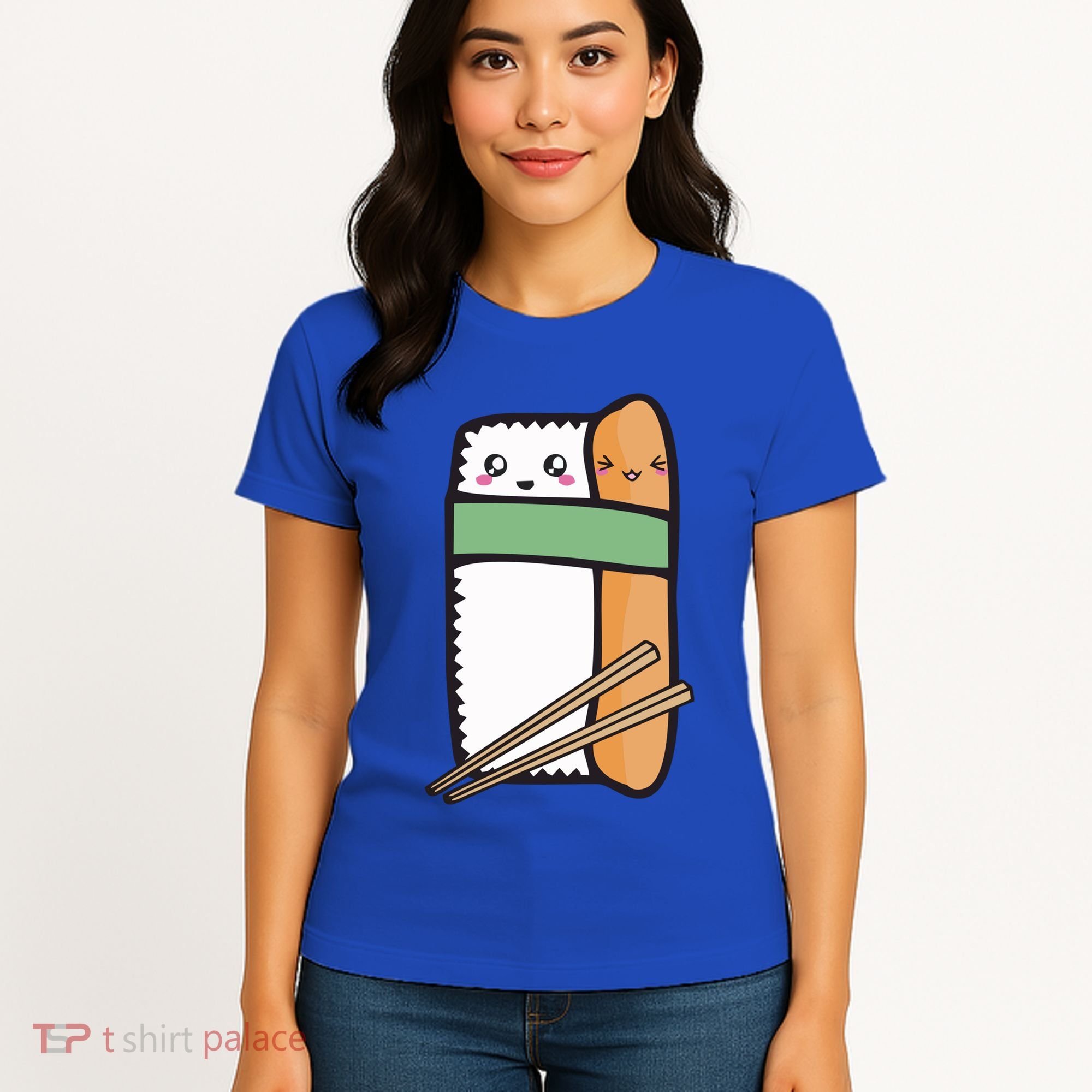 Tuna Sushi Hug Gift Kawaii Japanese Sushi Lover Cool Gift Women's T-Shirt