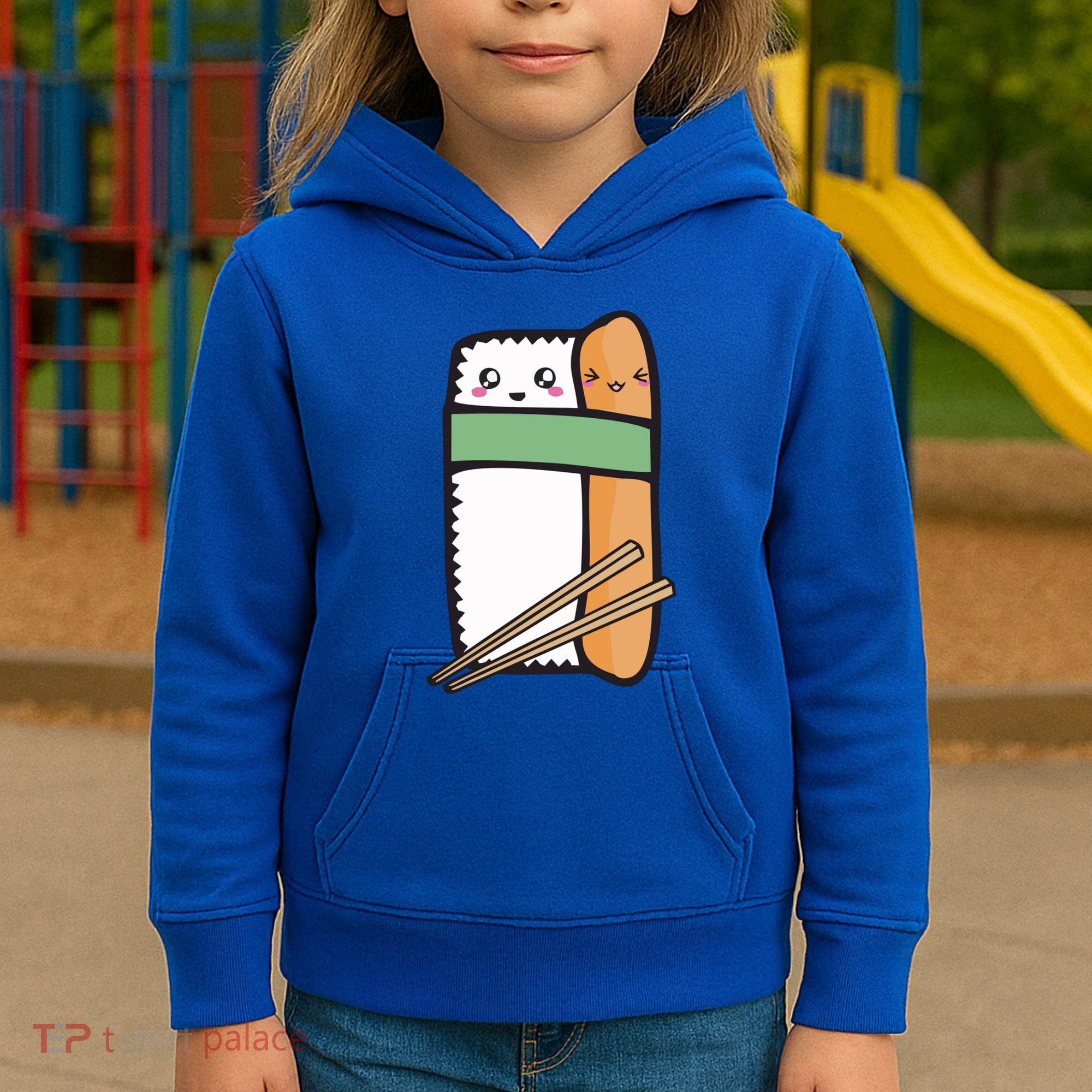 Tuna Sushi Hug Gift Kawaii Japanese Sushi Lover Cool Gift Kids Hoodie