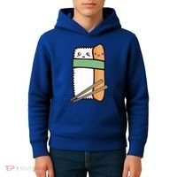 Tuna Sushi Hug Gift Kawaii Japanese Sushi Lover Cool Gift Kids Hoodie thumb 4