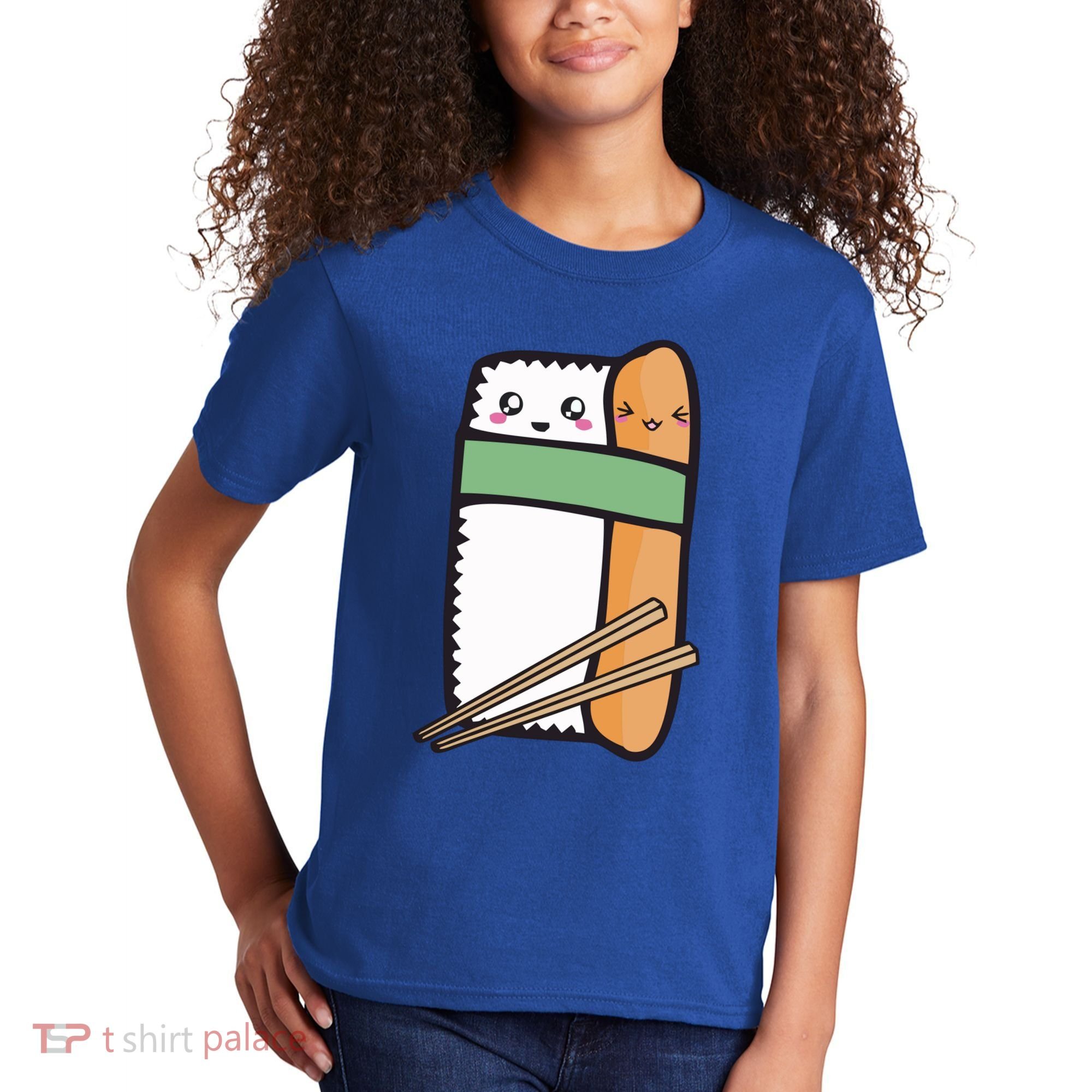 Tuna Sushi Hug Gift Kawaii Japanese Sushi Lover Cool Gift Kids T-Shirt