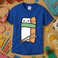 Tuna Sushi Hug Gift Kawaii Japanese Sushi Lover Cool Gift Kids T-Shirt thumb 3