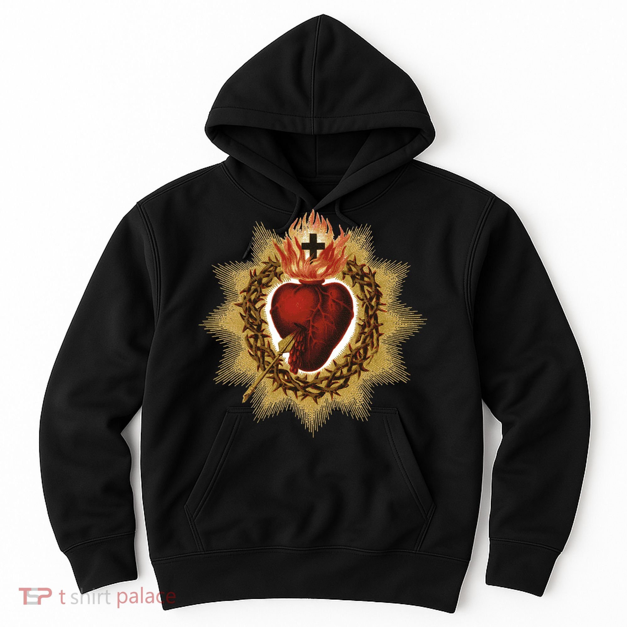 The Sacred Heart Of Jesus Catholic Icon Hoodie