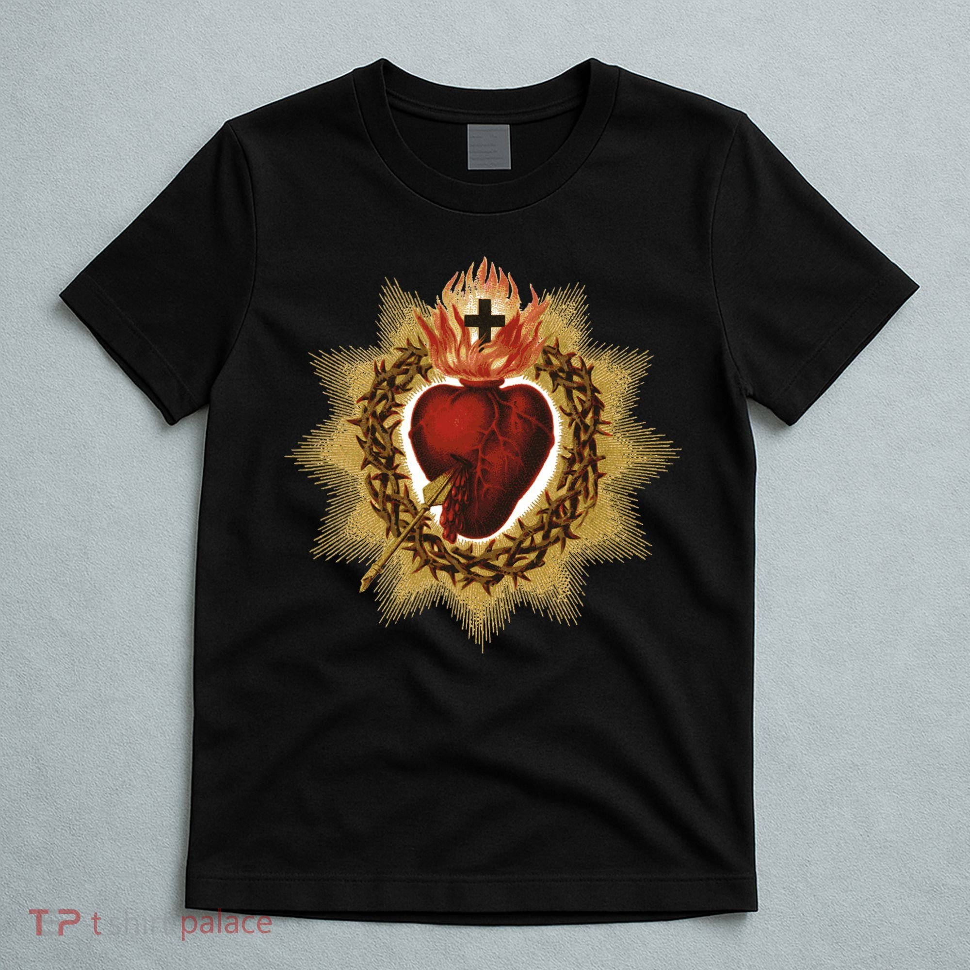 The Sacred Heart Of Jesus Catholic Icon T-Shirt