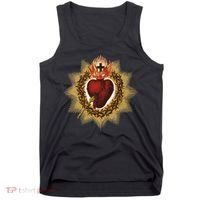 The Sacred Heart Of Jesus Catholic Icon Tank Top thumb 0