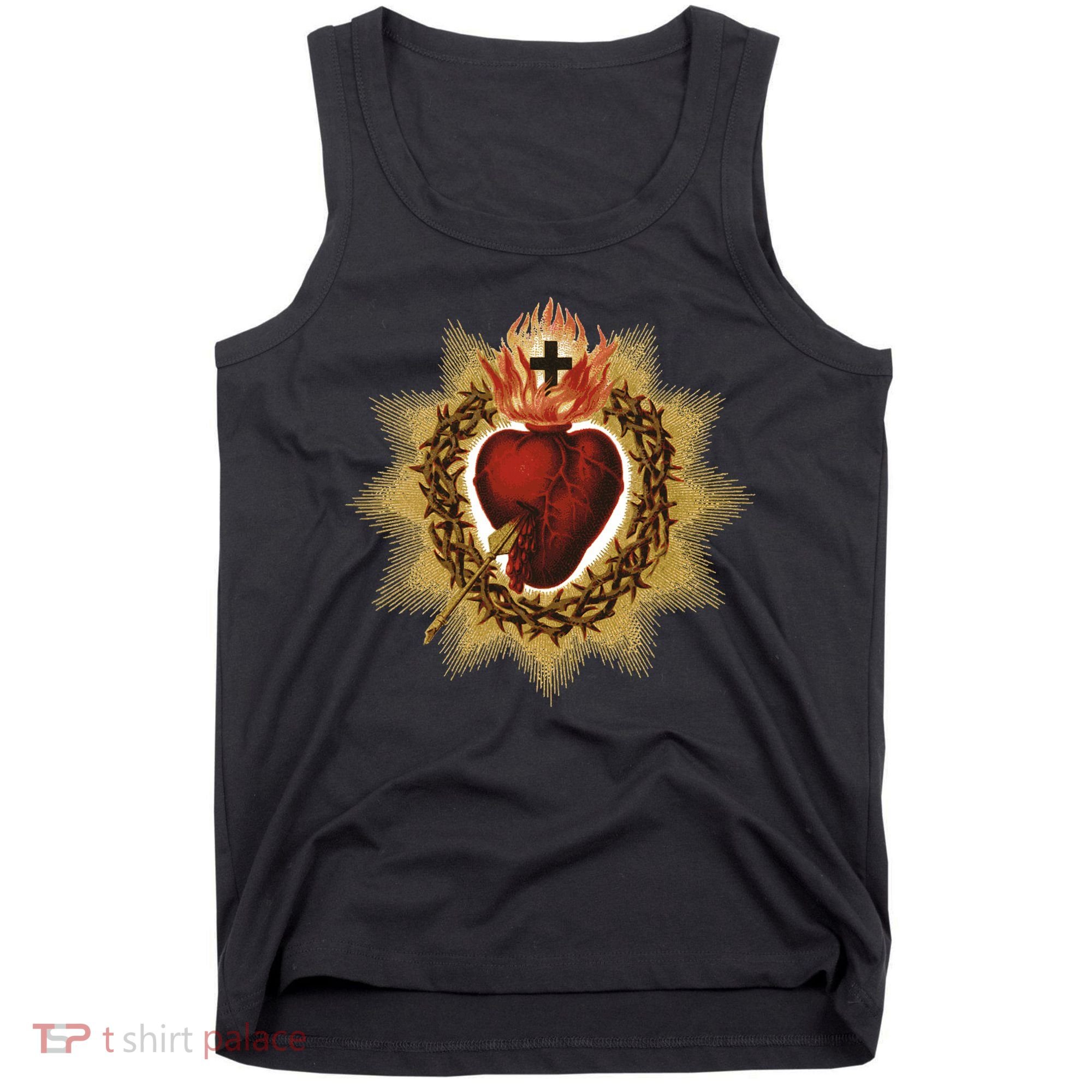 The Sacred Heart Of Jesus Catholic Icon Tank Top