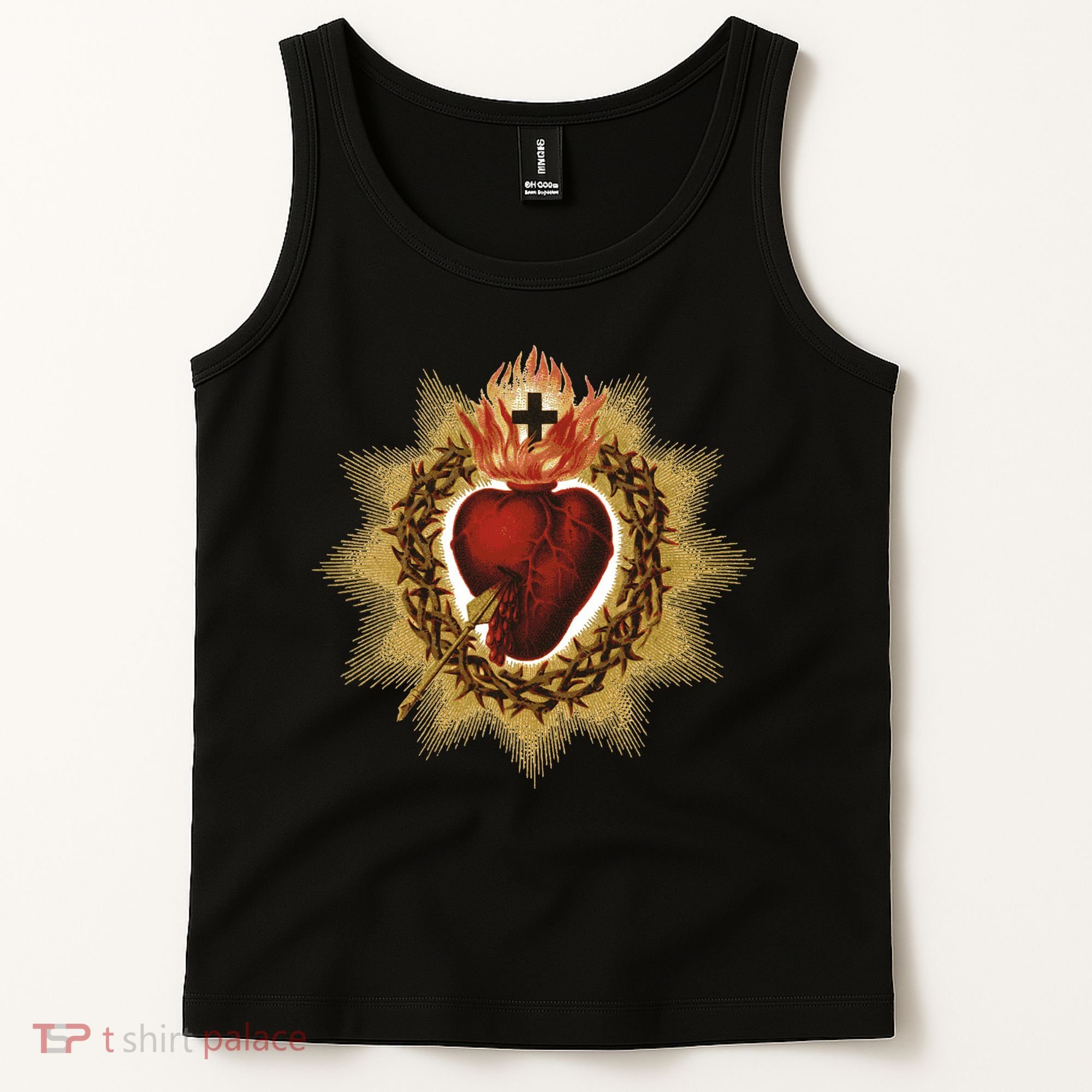 The Sacred Heart Of Jesus Catholic Icon Tank Top
