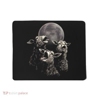 Three Sheeps Howling To The Moon Mousepad