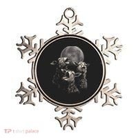 Three Sheeps Howling To The Moon Ornament thumb 0