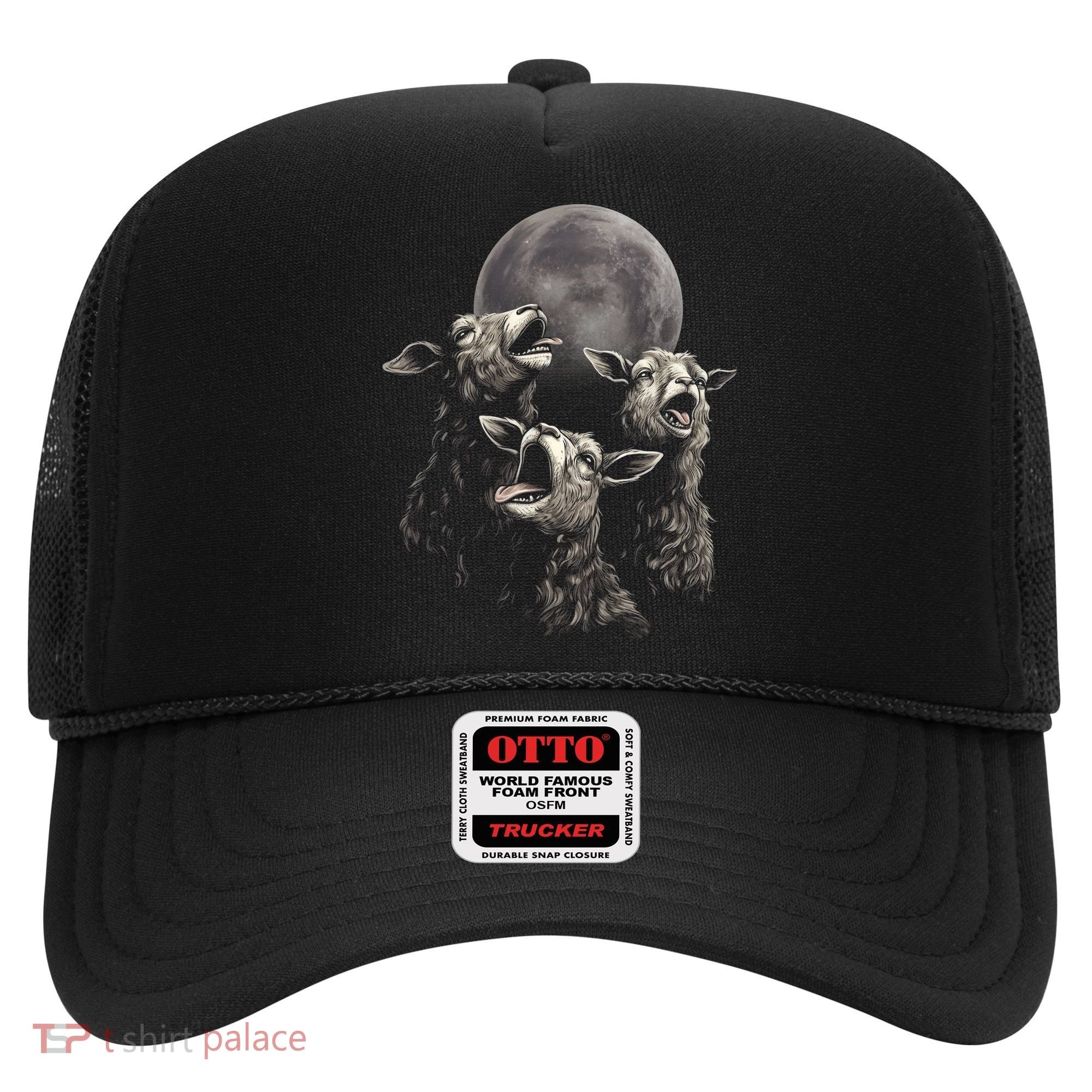 Three Sheeps Howling To The Moon Hat