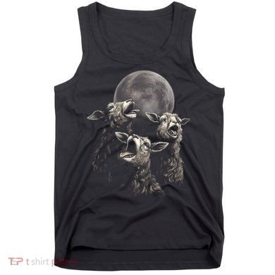 Three Sheeps Howling To The Moon Tank Top