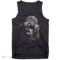 Three Sheeps Howling To The Moon Tank Top thumb 0