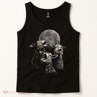 Three Sheeps Howling To The Moon Tank Top thumb 2