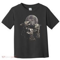 Three Sheeps Howling To The Moon Toddler T-Shirt thumb 0