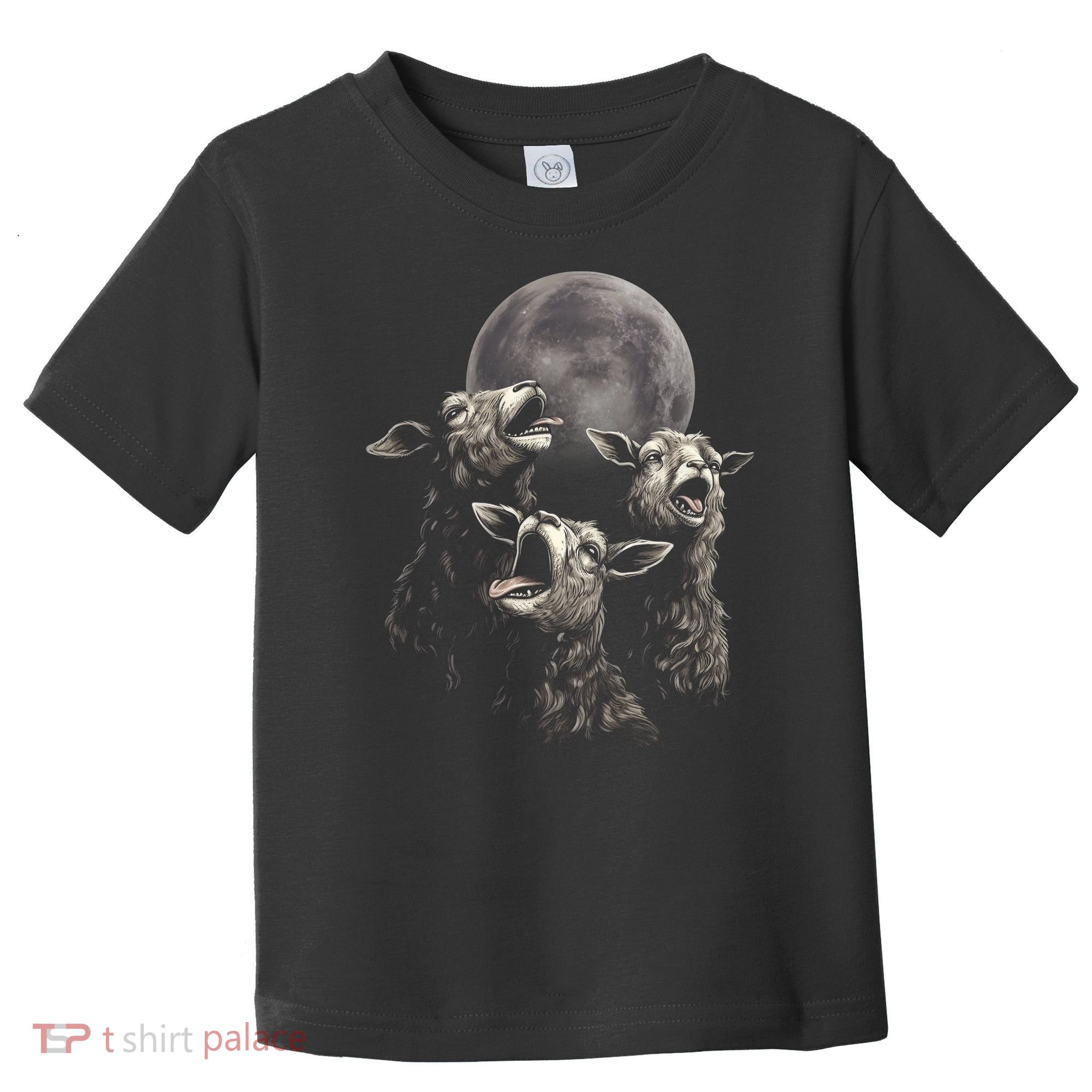 Three Sheeps Howling To The Moon Toddler T-Shirt
