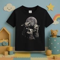 Three Sheeps Howling To The Moon Toddler T-Shirt thumb 3