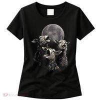 Three Sheeps Howling To The Moon Women's T-Shirt thumb 0