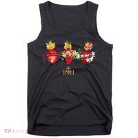 Three Sacred Hearts Of Jesus Mary Joseph Jmj Catholic Tank Top thumb 0