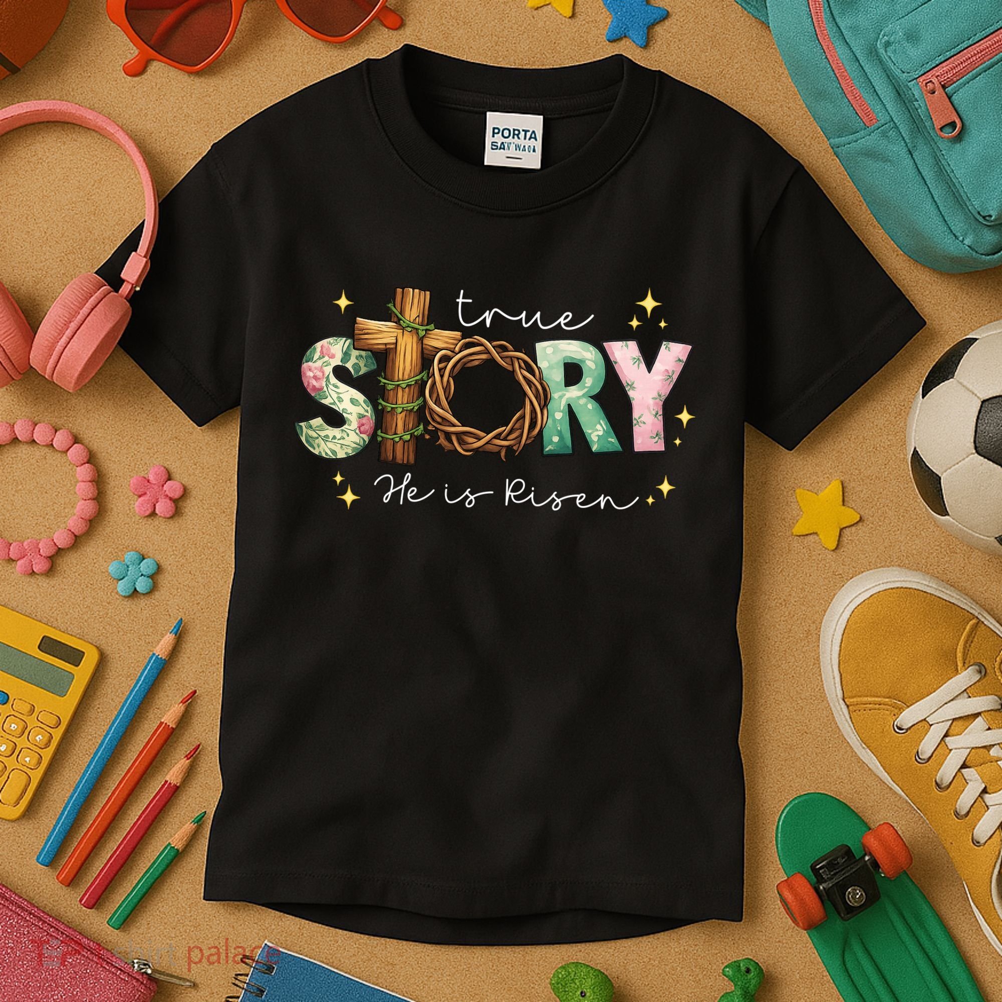 True Story He Is Risen Kids T-Shirt