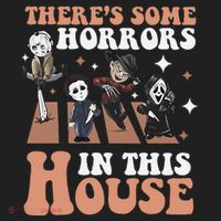 ThereS Some Horrors In This House Funny Horror Characters Tumbler thumb 3
