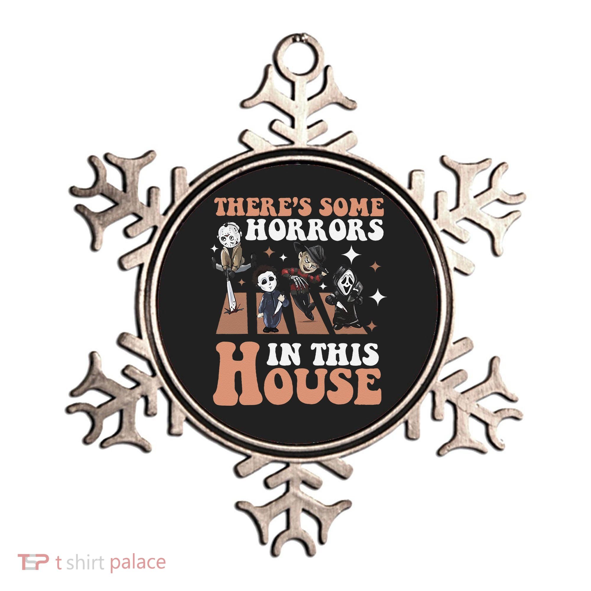 ThereS Some Horrors In This House Funny Horror Characters Ornament