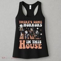 ThereS Some Horrors In This House Funny Horror Characters Women's Tank Top thumb 3