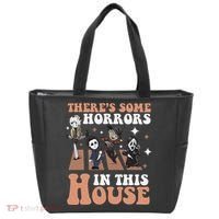 ThereS Some Horrors In This House Funny Horror Characters Tote Bag thumb 0