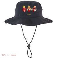 Three Sacred Hearts Of Jesus Mary Joseph Jmj Catholic Bucket Hat thumb 0
