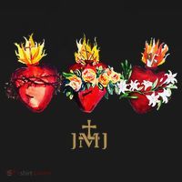 Three Sacred Hearts Of Jesus Mary Joseph Jmj Catholic Coaster thumb 2