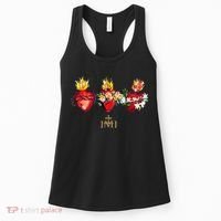 Three Sacred Hearts Of Jesus Mary Joseph Jmj Catholic Women's Tank Top thumb 0