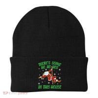 ThereS Some Ho Ho Hos In This House Santa Claus Pole Dance Gift Beanie thumb 0