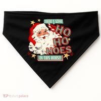 There's Some Ho Ho Hoes In This House Xmas USA-Made Doggie Bandana thumb 0