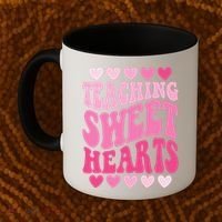 Teaching Sweet Hearts Cute Valentines Day Teacher Coffee Mug thumb 2