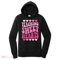 Teaching Sweet Hearts Cute Valentines Day Teacher Women's Hoodie thumb 0