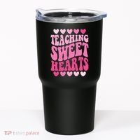 Teaching Sweet Hearts Cute Valentines Day Teacher Tumbler thumb 0