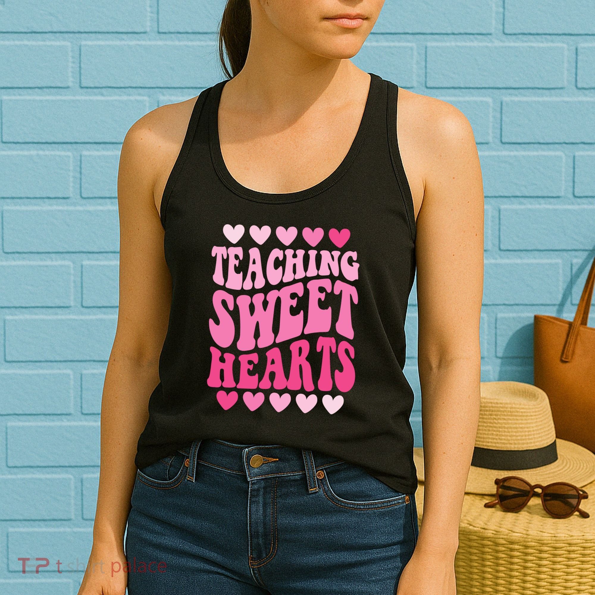 Teaching Sweet Hearts Cute Valentines Day Teacher Women's Tank Top