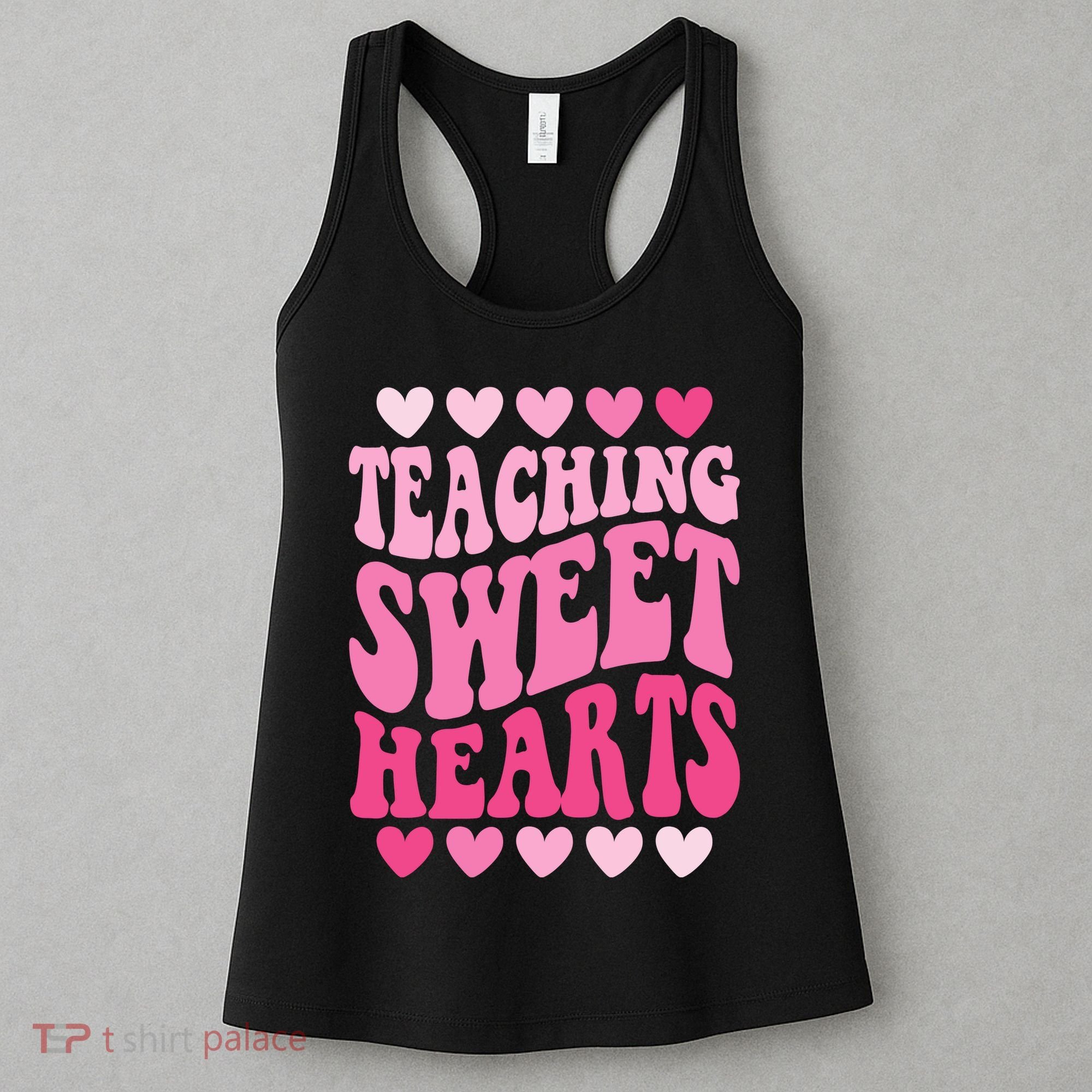 Teaching Sweet Hearts Cute Valentines Day Teacher Women's Tank Top