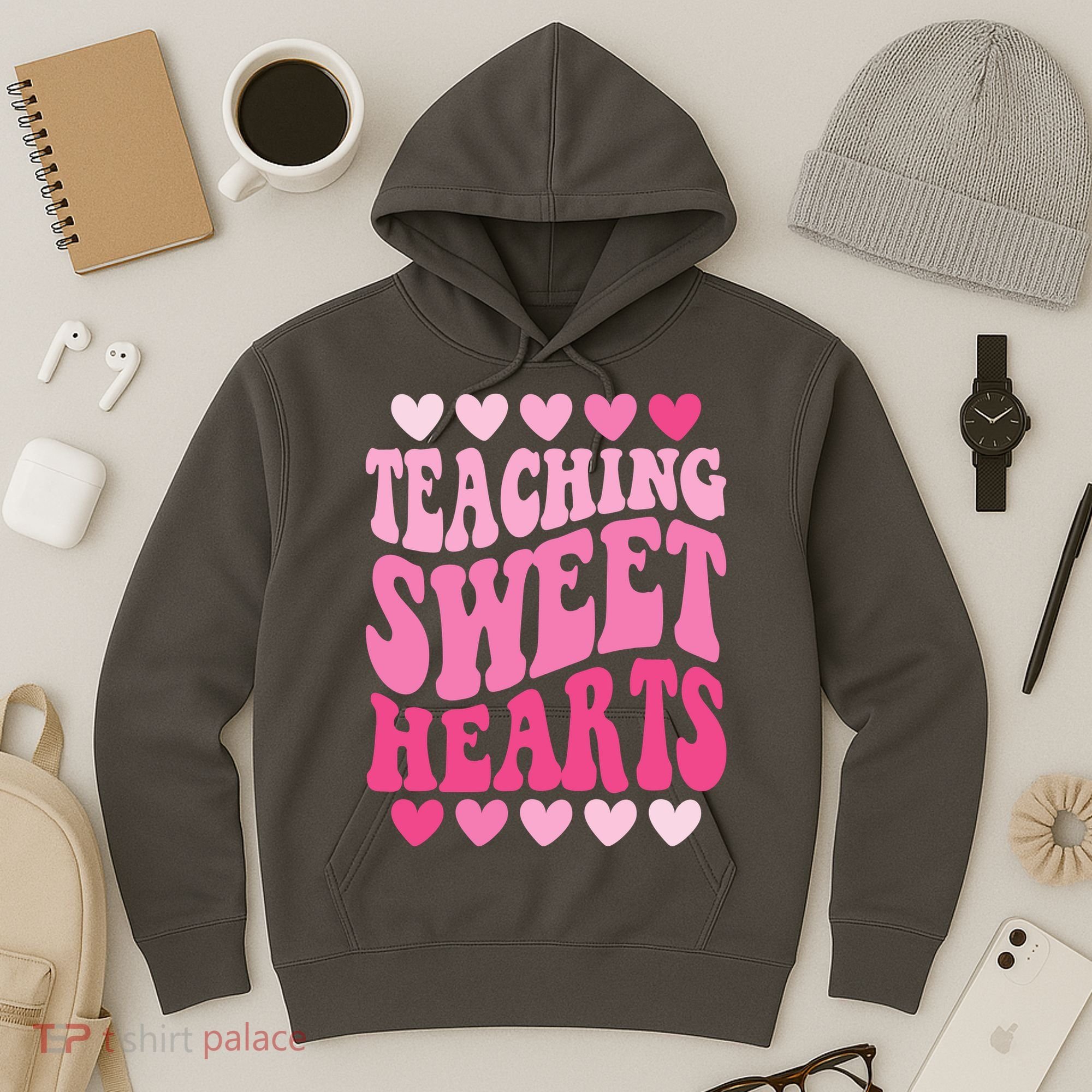 Teaching Sweet Hearts Cute Valentines Day Teacher Hoodie
