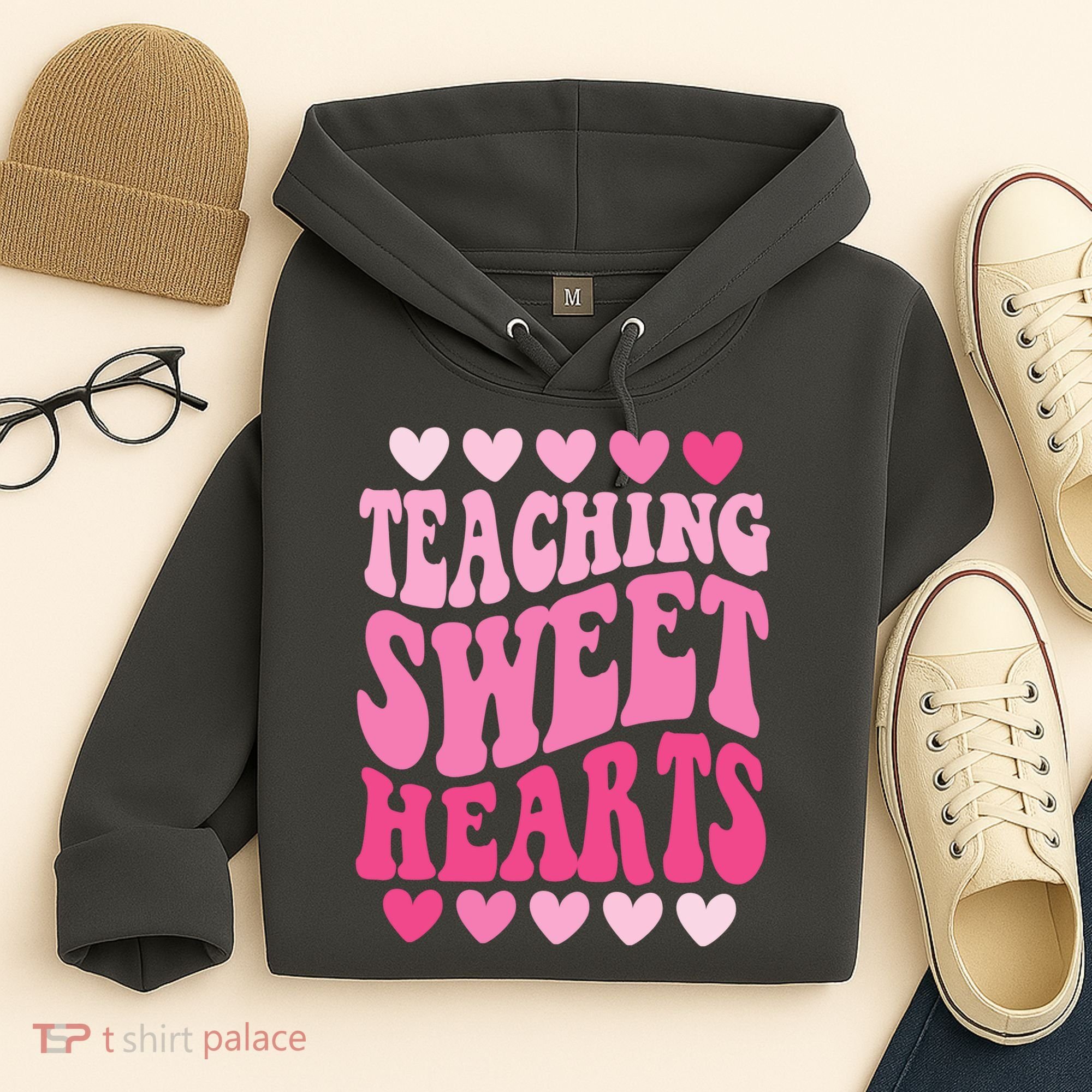 Teaching Sweet Hearts Cute Valentines Day Teacher Hoodie