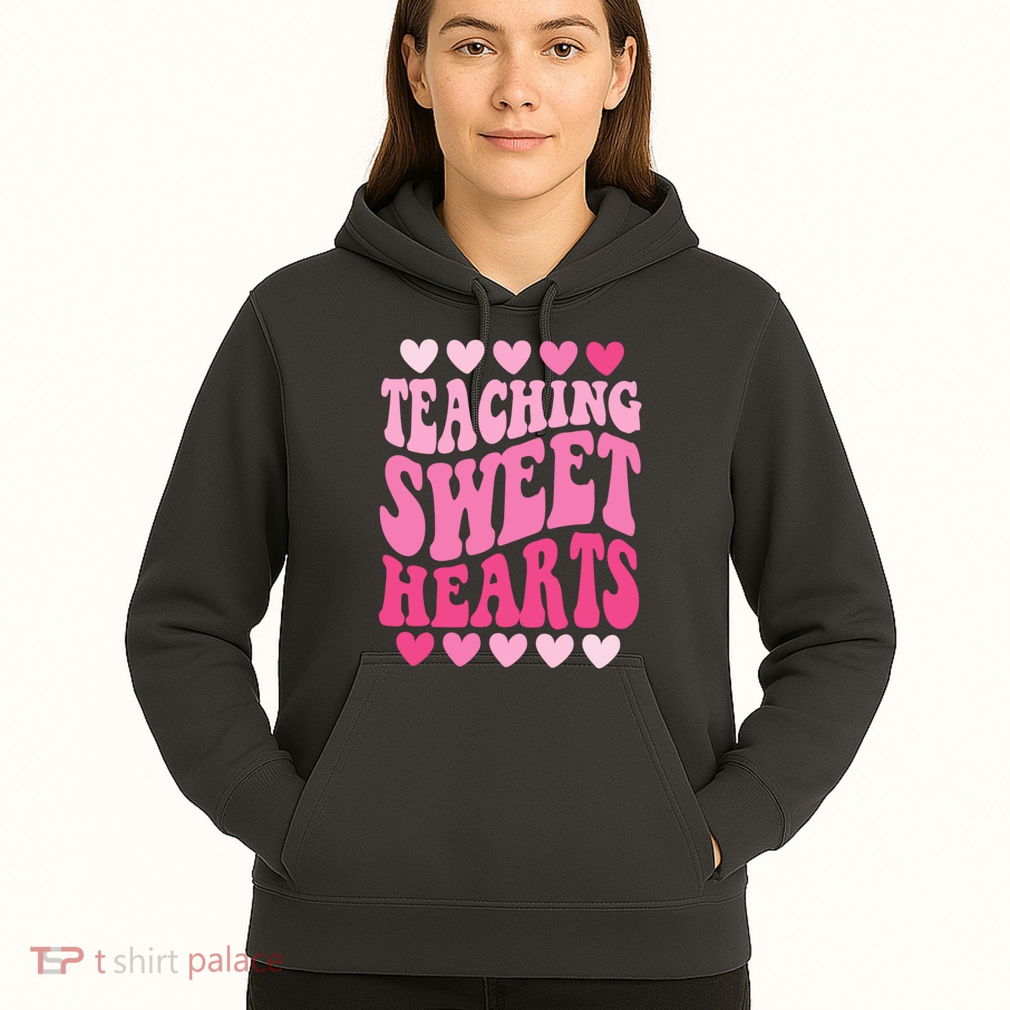 Teaching Sweet Hearts Cute Valentines Day Teacher Hoodie