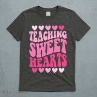 Teaching Sweet Hearts Cute Valentines Day Teacher T-Shirt thumb 5