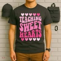 Teaching Sweet Hearts Cute Valentines Day Teacher T-Shirt thumb 6