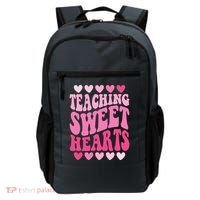 Teaching Sweet Hearts Cute Valentines Day Teacher Backpack thumb 0