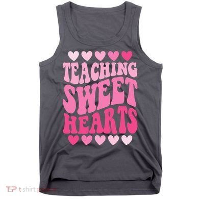 Teaching Sweet Hearts Cute Valentines Day Teacher Tank Top