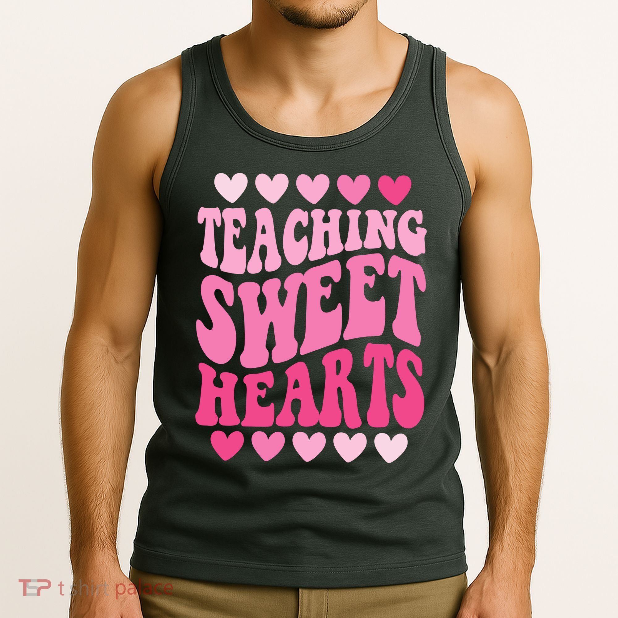 Teaching Sweet Hearts Cute Valentines Day Teacher Tank Top