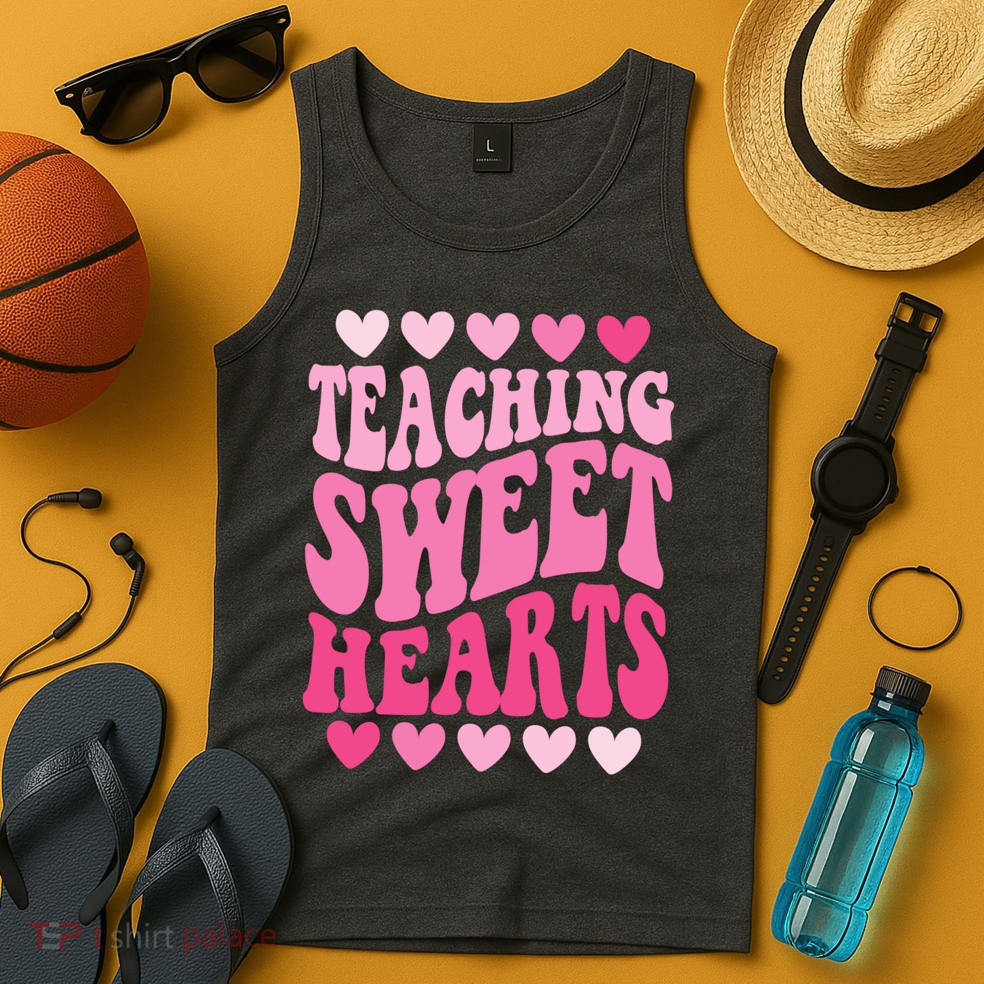 Teaching Sweet Hearts Cute Valentines Day Teacher Tank Top