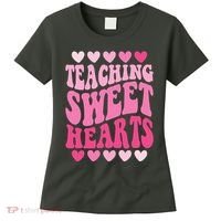 Teaching Sweet Hearts Cute Valentines Day Teacher Women's T-Shirt thumb 0