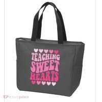 Teaching Sweet Hearts Cute Valentines Day Teacher Tote Bag thumb 3